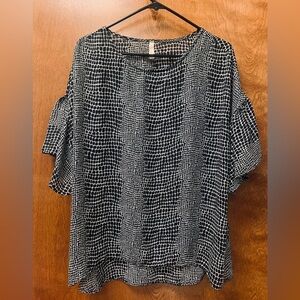 Red Lolly geometric print blouse